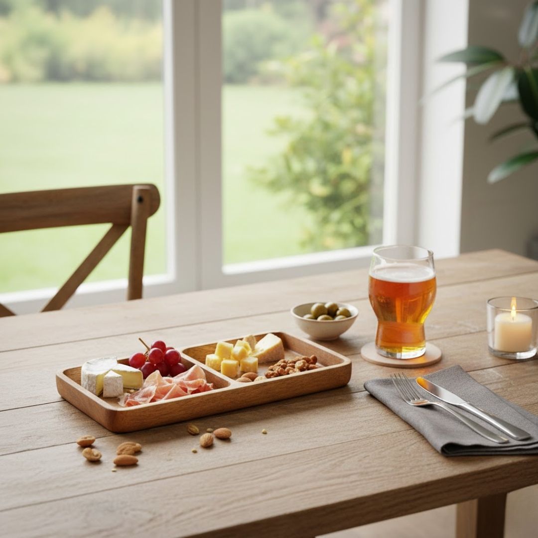 Elegant 2 Cavity Tray for Eco-Friendly Dining